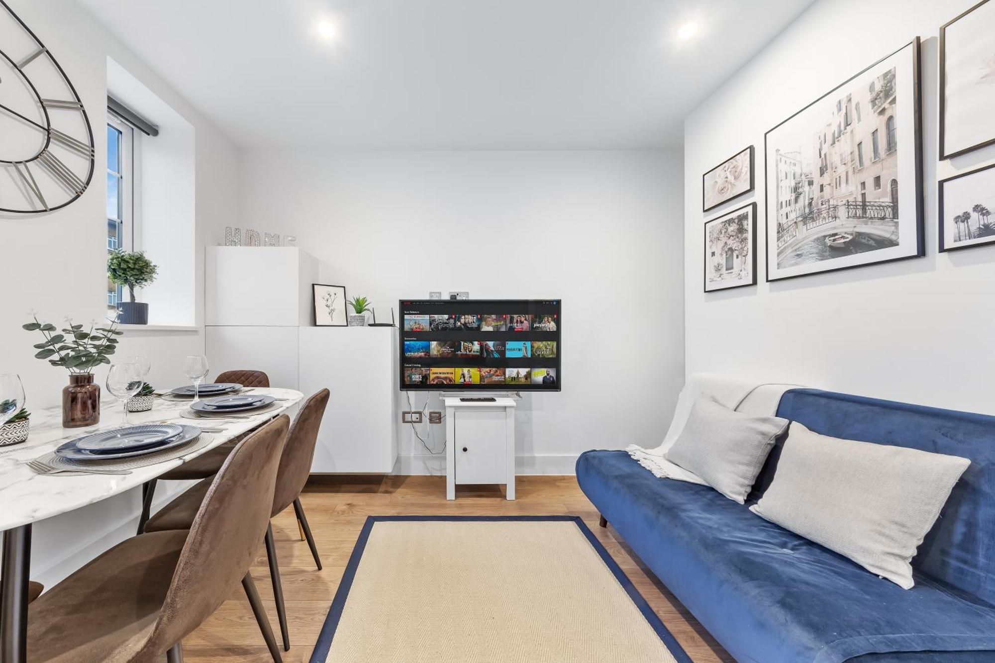 Central London Two Bedroom Serviced Apartment - Nine Elms Luxury Stay - Vauxhall & Westminster Eksteriør billede